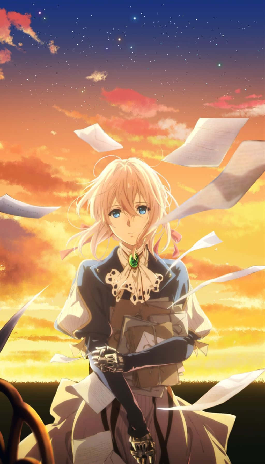 Experience The World Of Violet Evergarden On Your Iphone Background