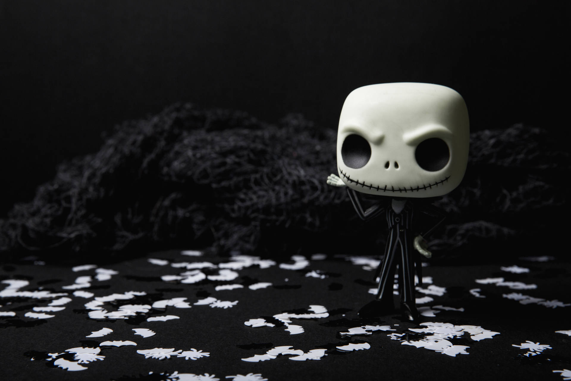 Experience Tim Burton's Nightmare Before Christmas With A Pop-ified Jack Skellington Background