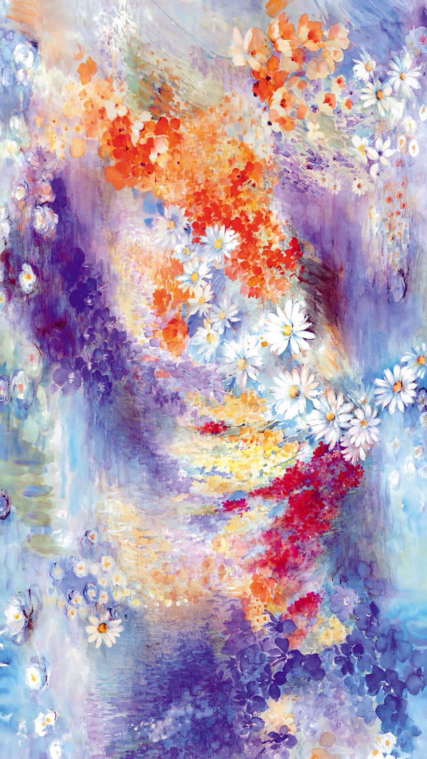 Experience True Peace As You Paint With Watercolor On Your Iphone Background