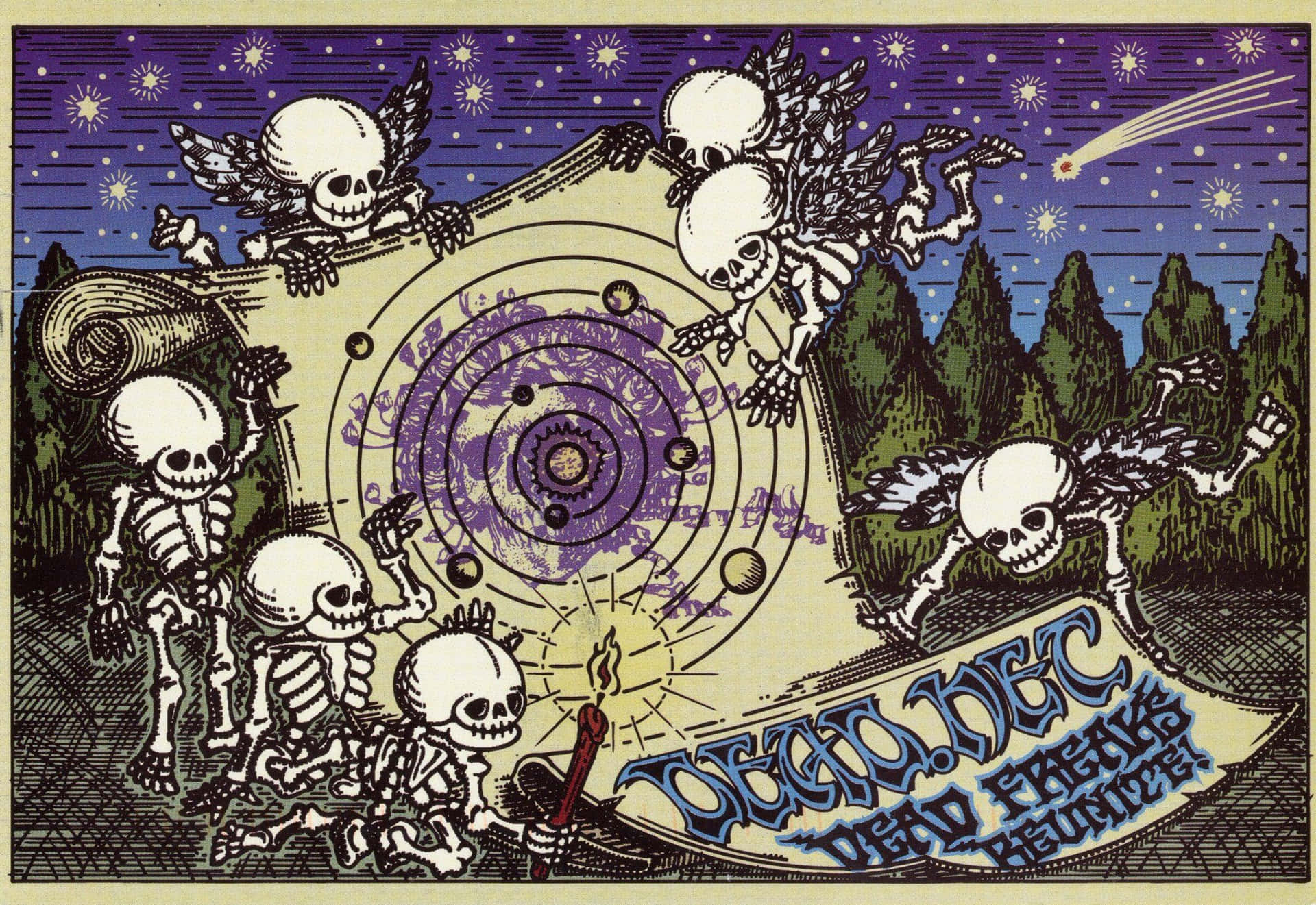 Experience Your Favorite Music Anywhere With The Grateful Dead Iphone Background