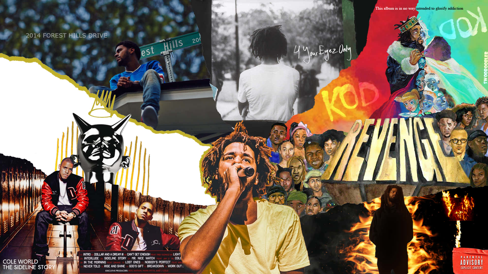 Explicit Collage Of J Cole Covers