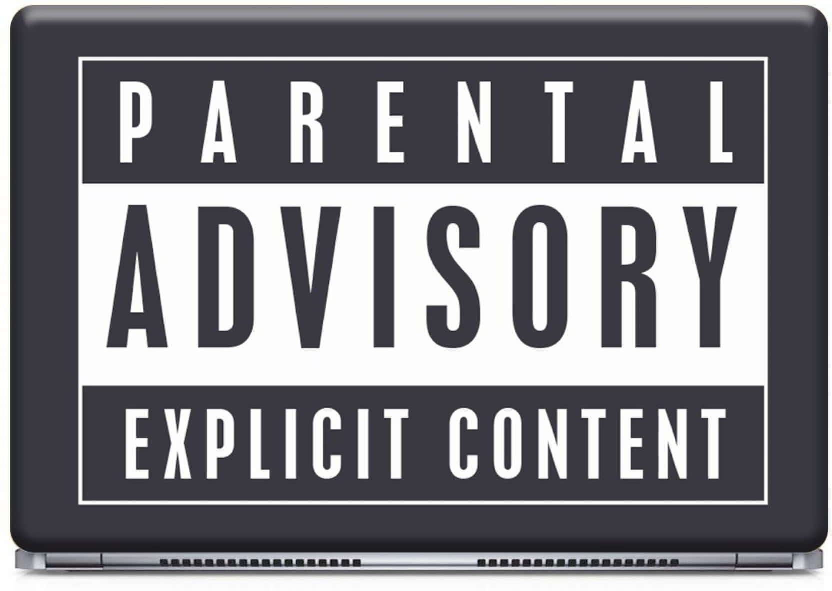 Explicit Content Laptop Case Background