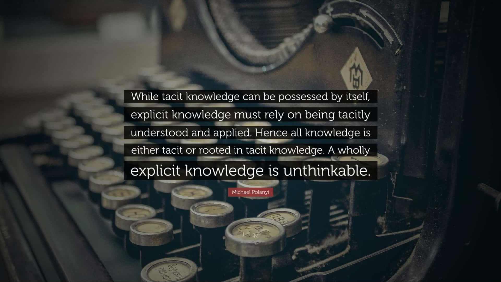 Explicit Knowledge Quote