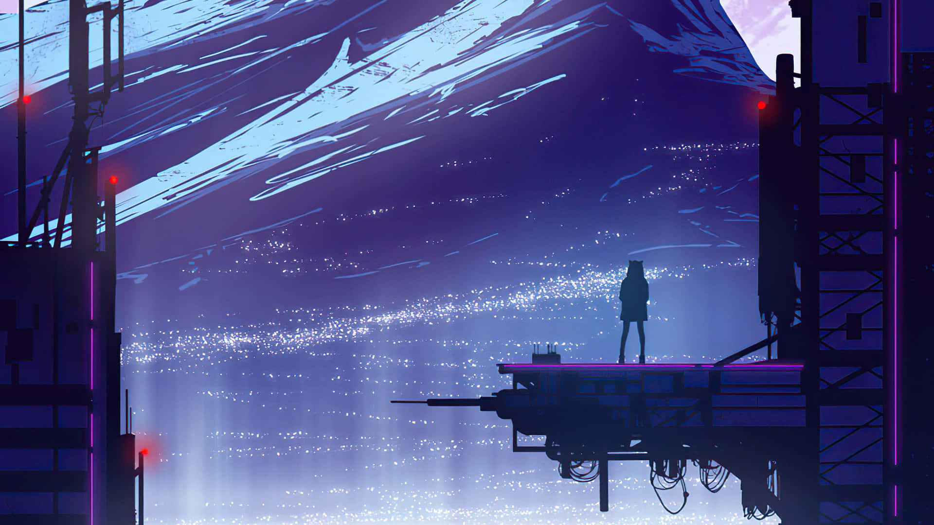 Explore A Futuristic Cyberpunk Aesthetic Background