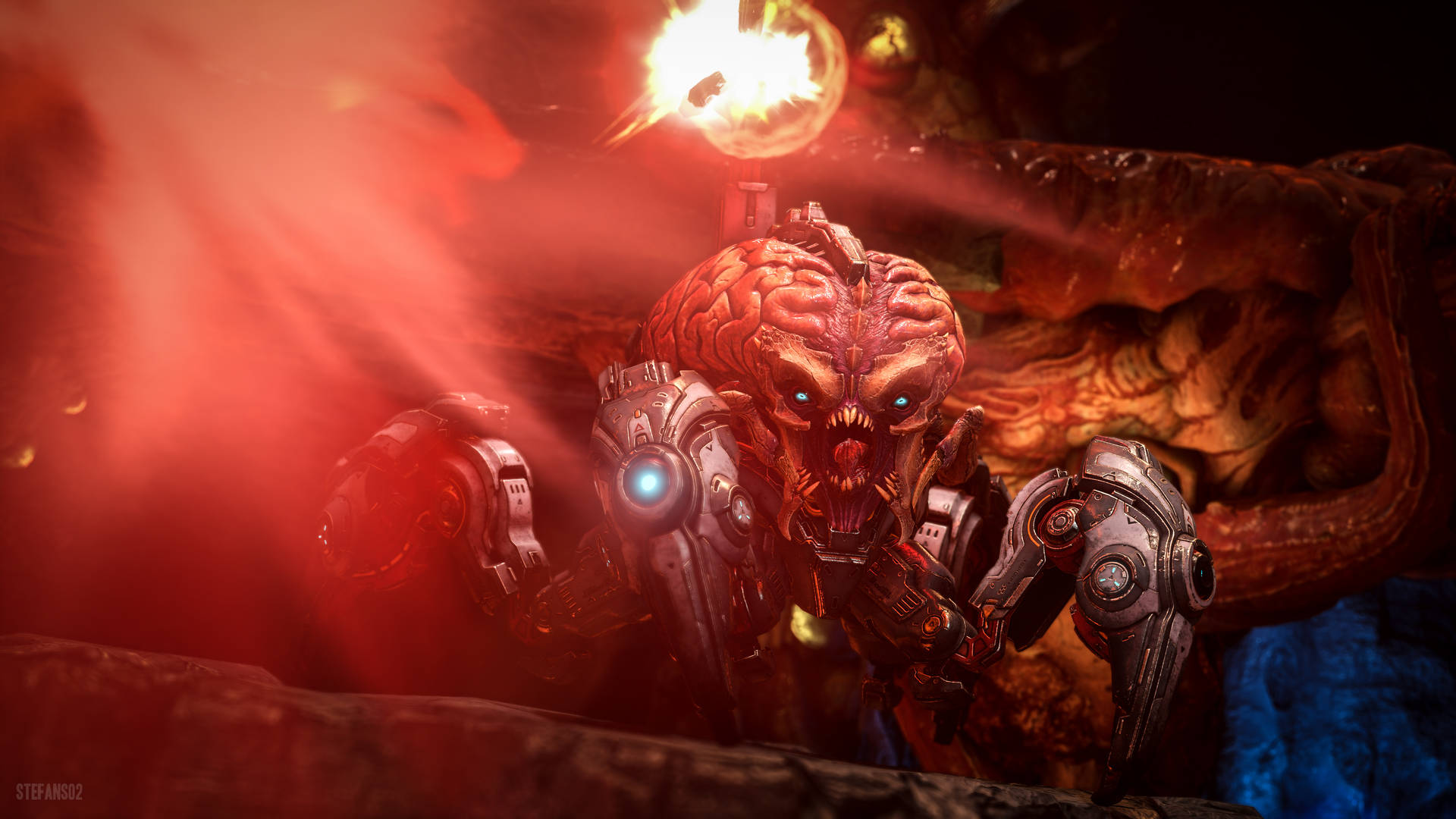 Explore A Nuclear Wasteland In Doom Eternal Background