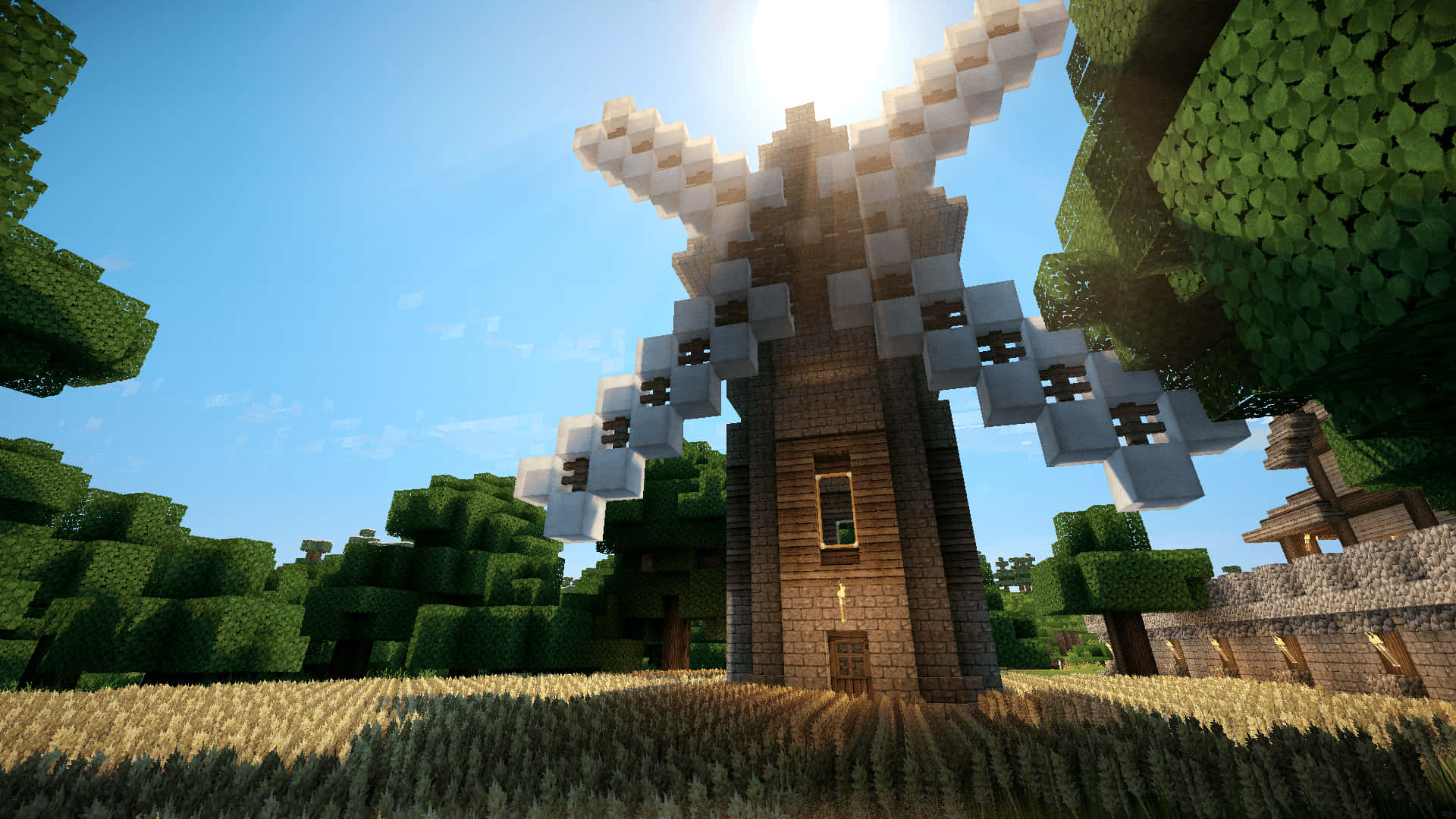 Explore A Whole New World With Minecraft Shaders Background