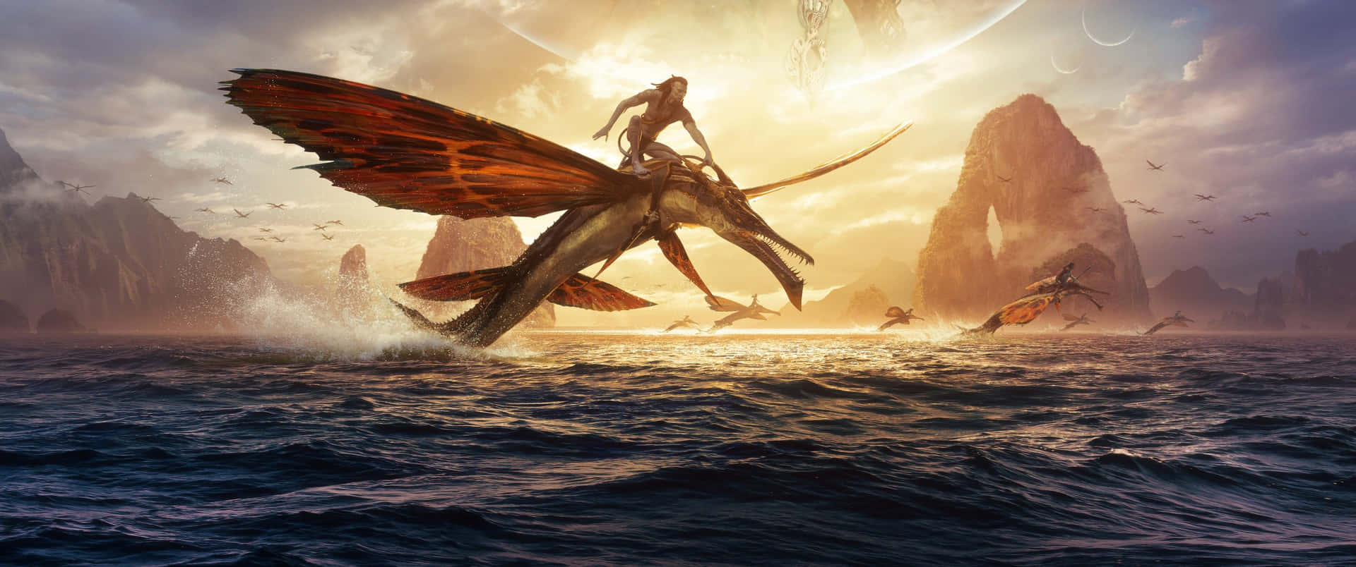 Explore A World Beyond Yours In Avatar 2 The Way Of Water Background