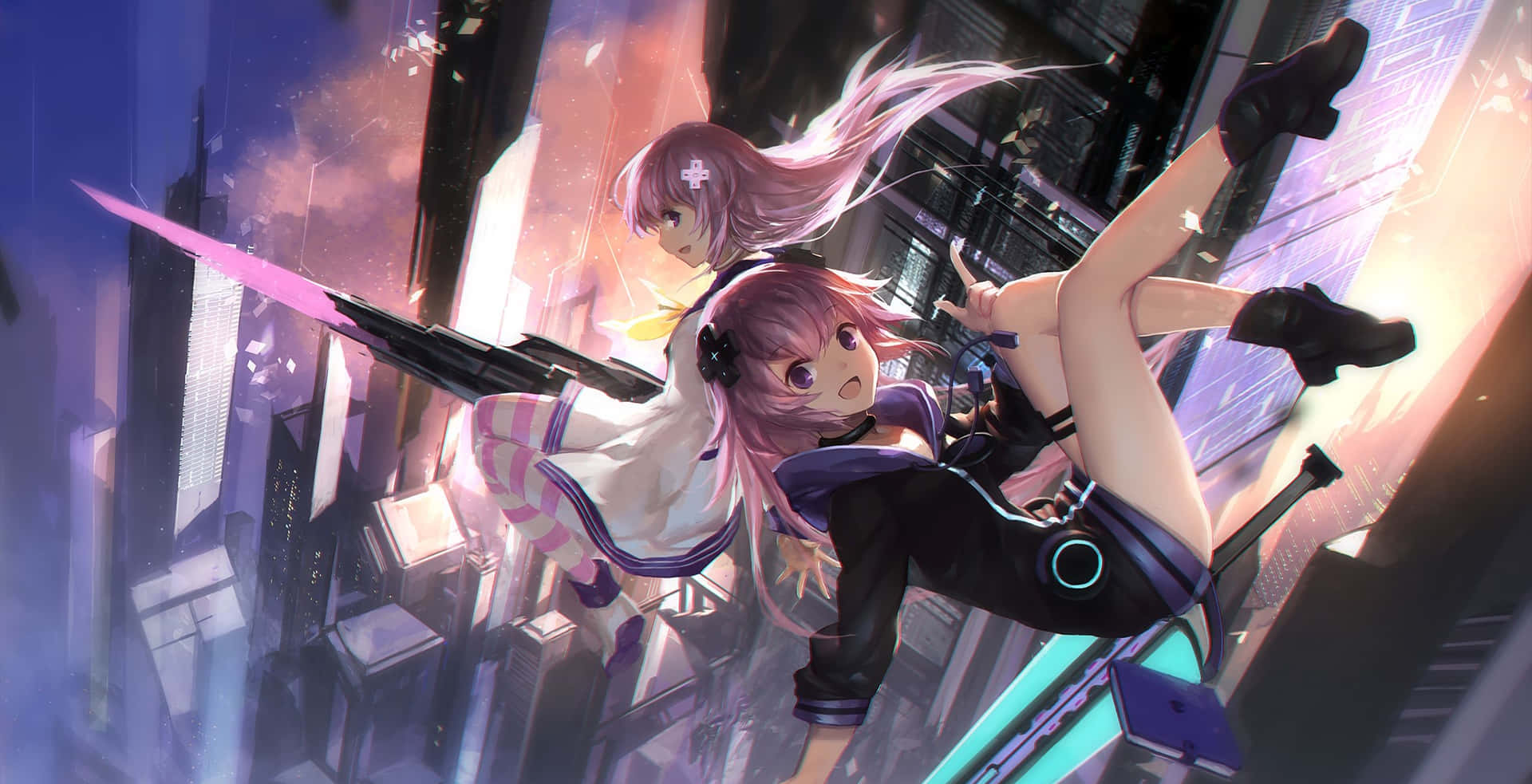 Explore An Alternate Universe With Hyperdimension Neptunia Background