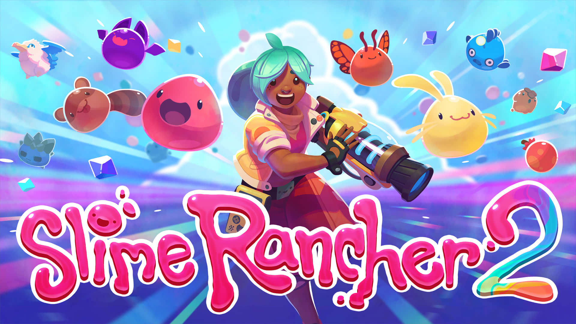 Explore And Build Your Own Farm In Slime Rancher Background