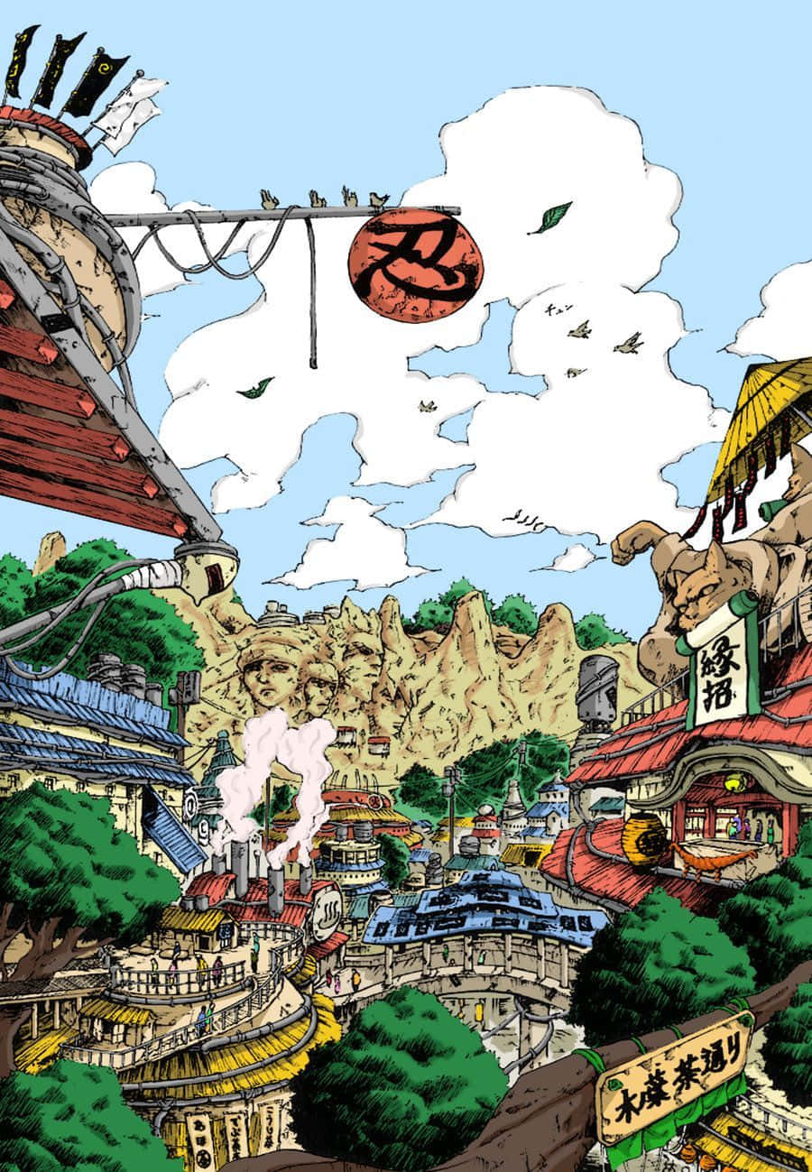 Explore Hidden Leaf Village – The Legendary Land Of Ninja Background