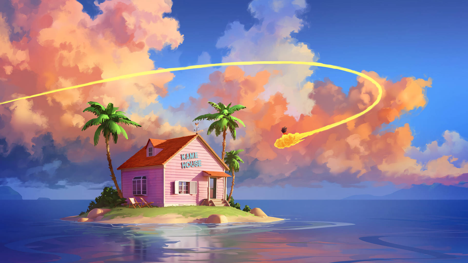 Explore Kame House, The Beloved Home Of Master Roshi Background