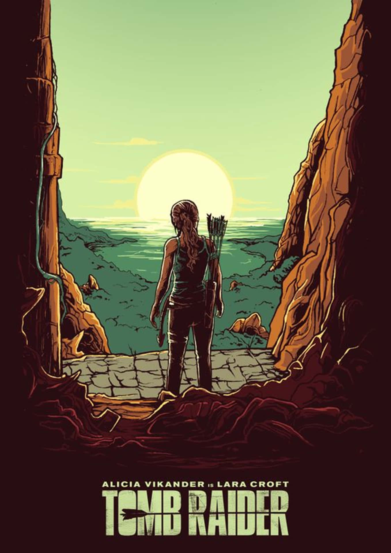 Explore Lara Croft’s Worlds On The Tomb Raider-themed Smartphone Background