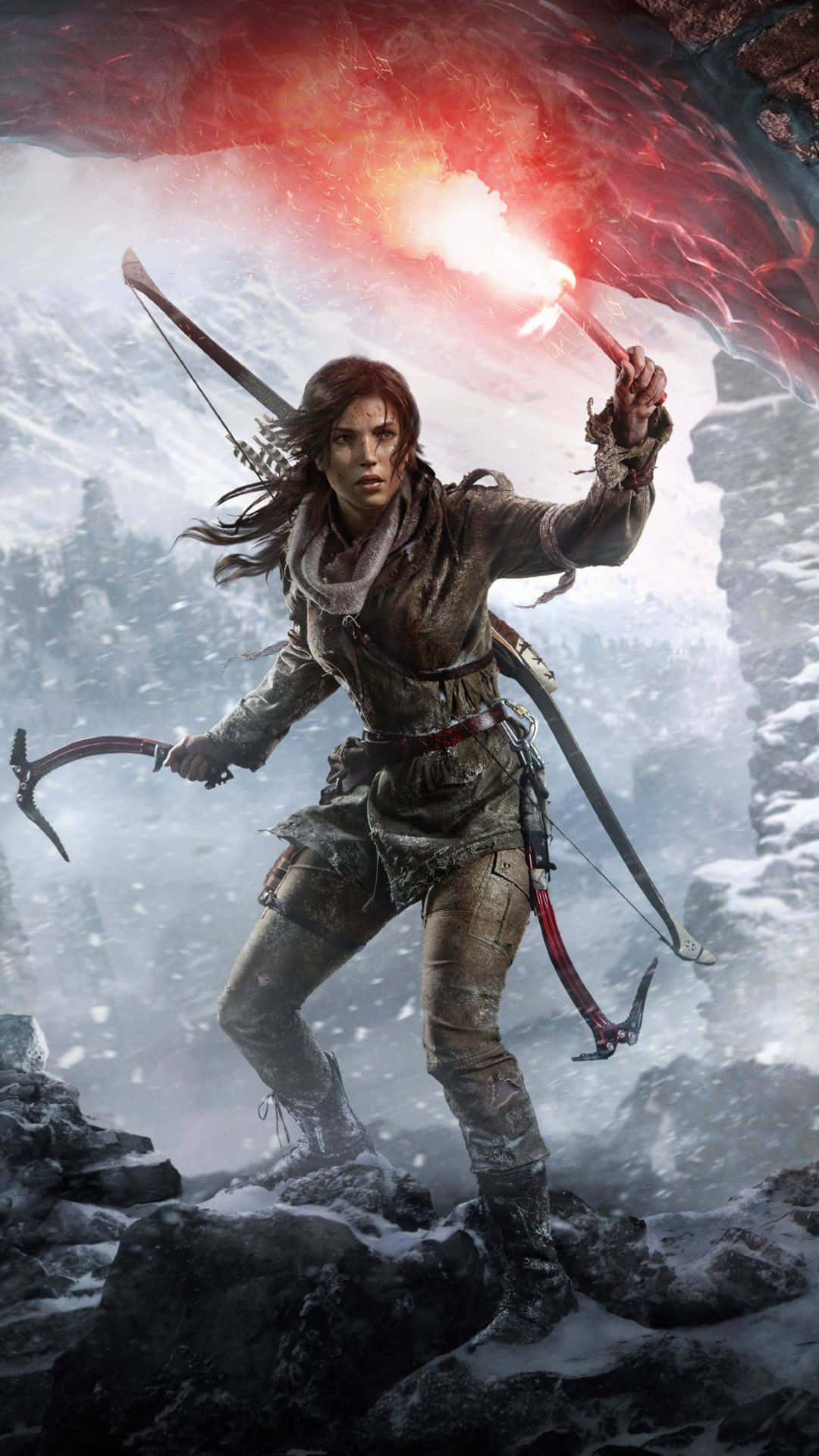 Explore New Worlds With The Tomb Raider Phone Background