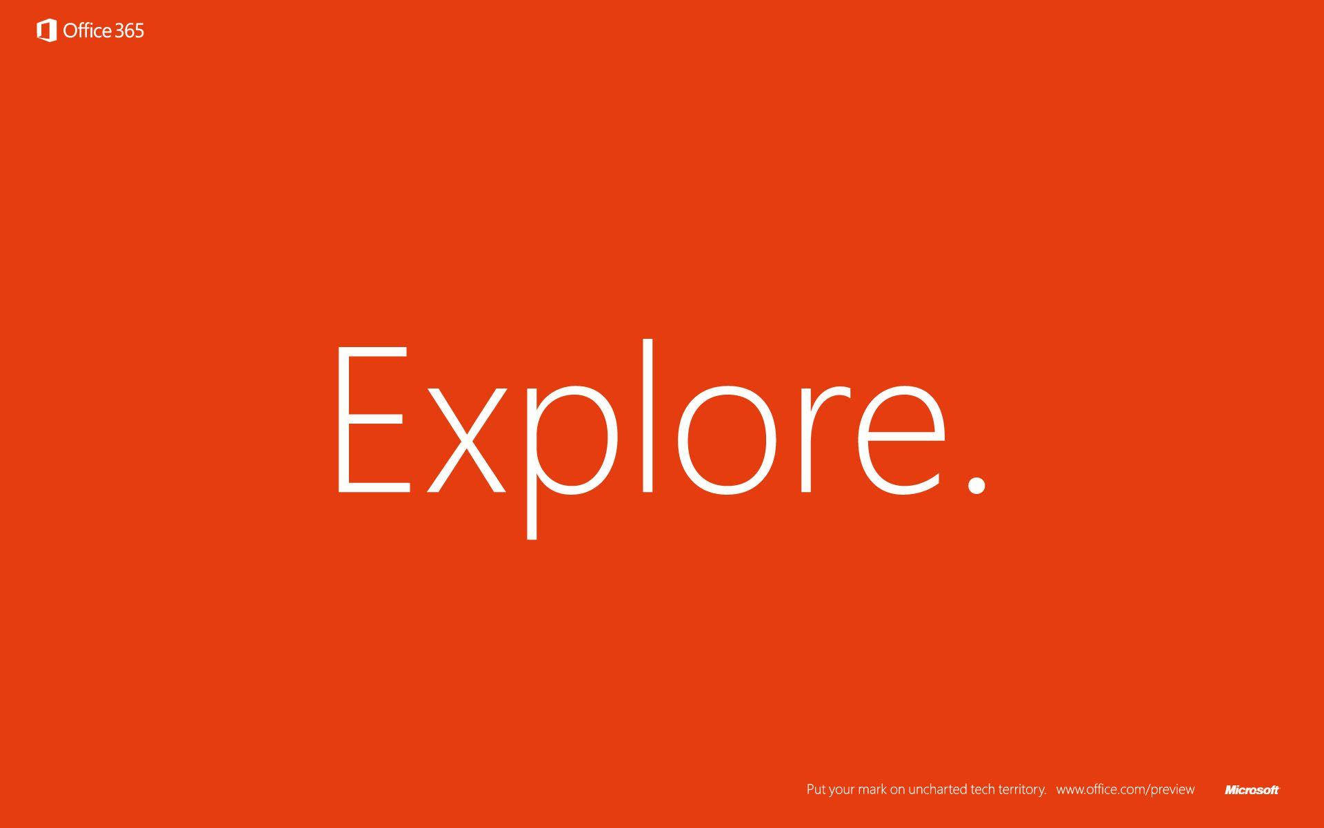Explore Office 365 Background
