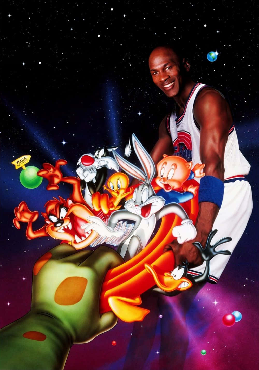 Explore Out Of This World Experiences With Cool Space Jam Background