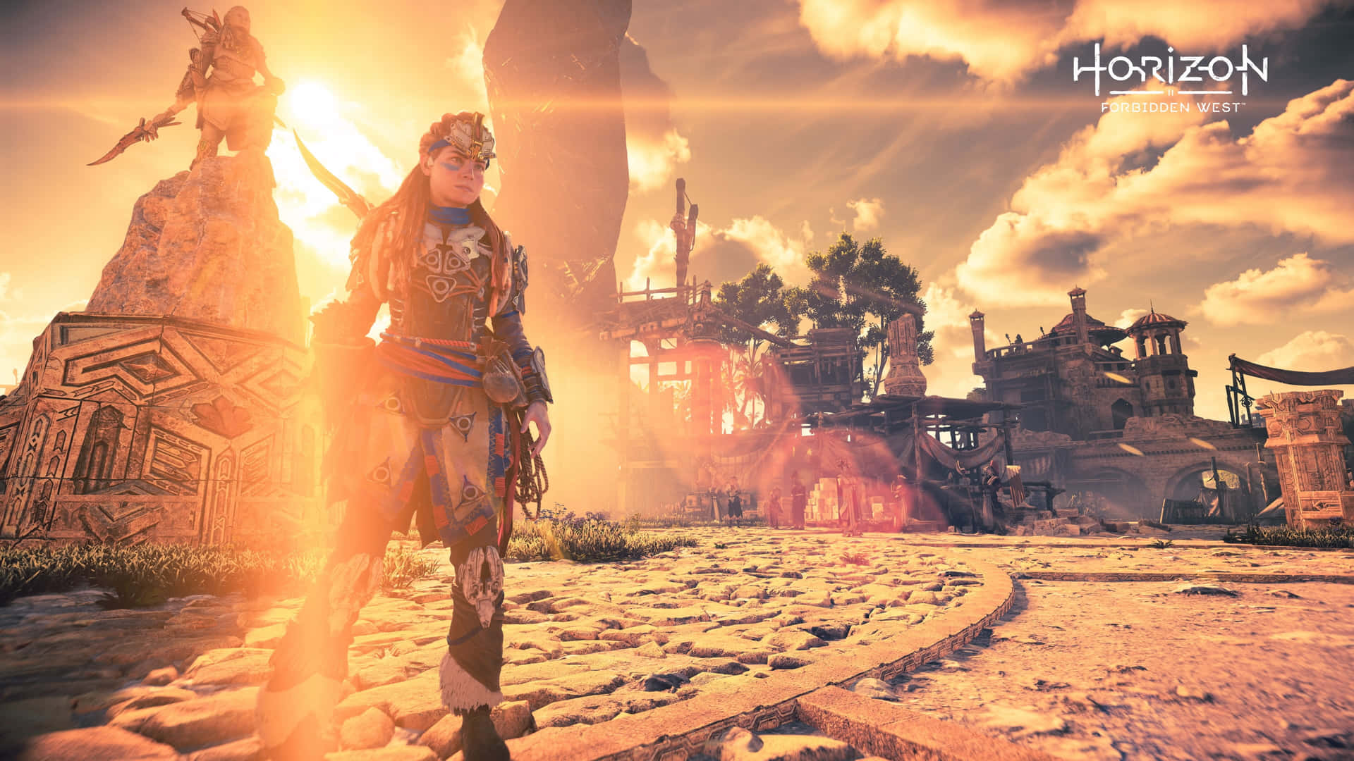 Explore Post-apocalyptic Ruins In Horizon Forbidden West Background