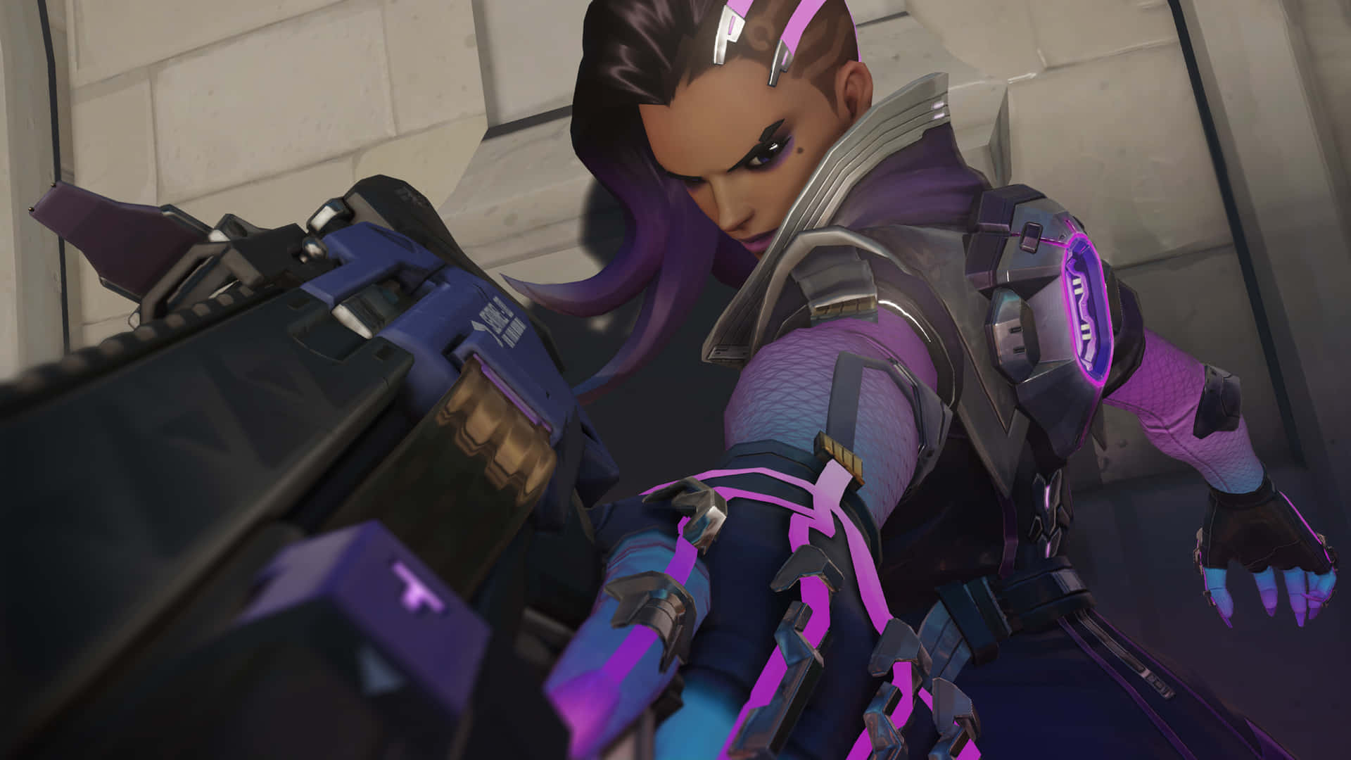 Explore Sombra's Journey In The World Of Overwatch Background