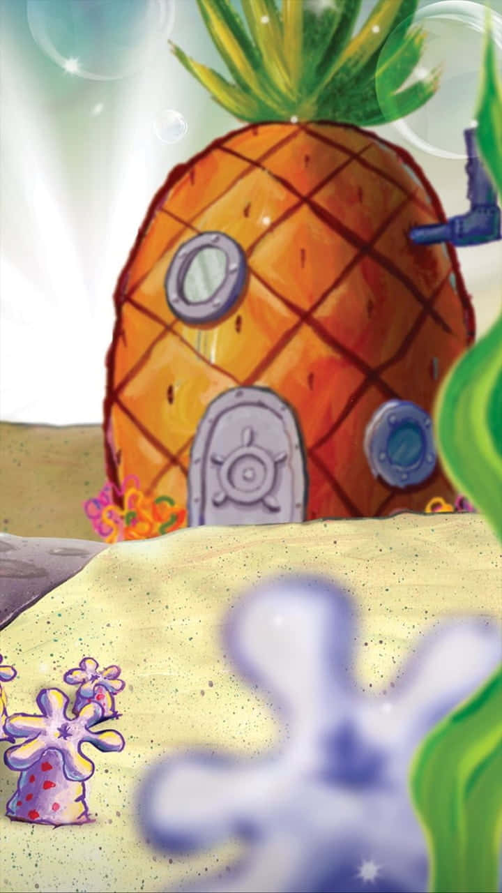 Explore Spongebob's Pineapple House In Bikini Bottom Background