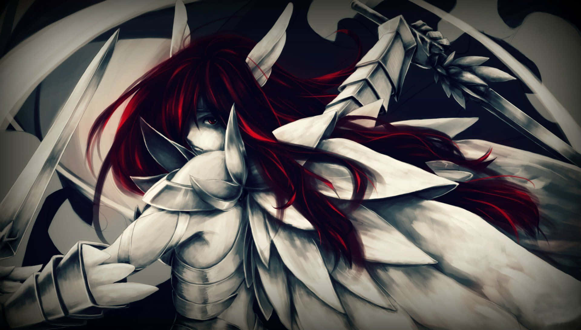 Explore The Adventure Awaiting With Erza Scarlet Background