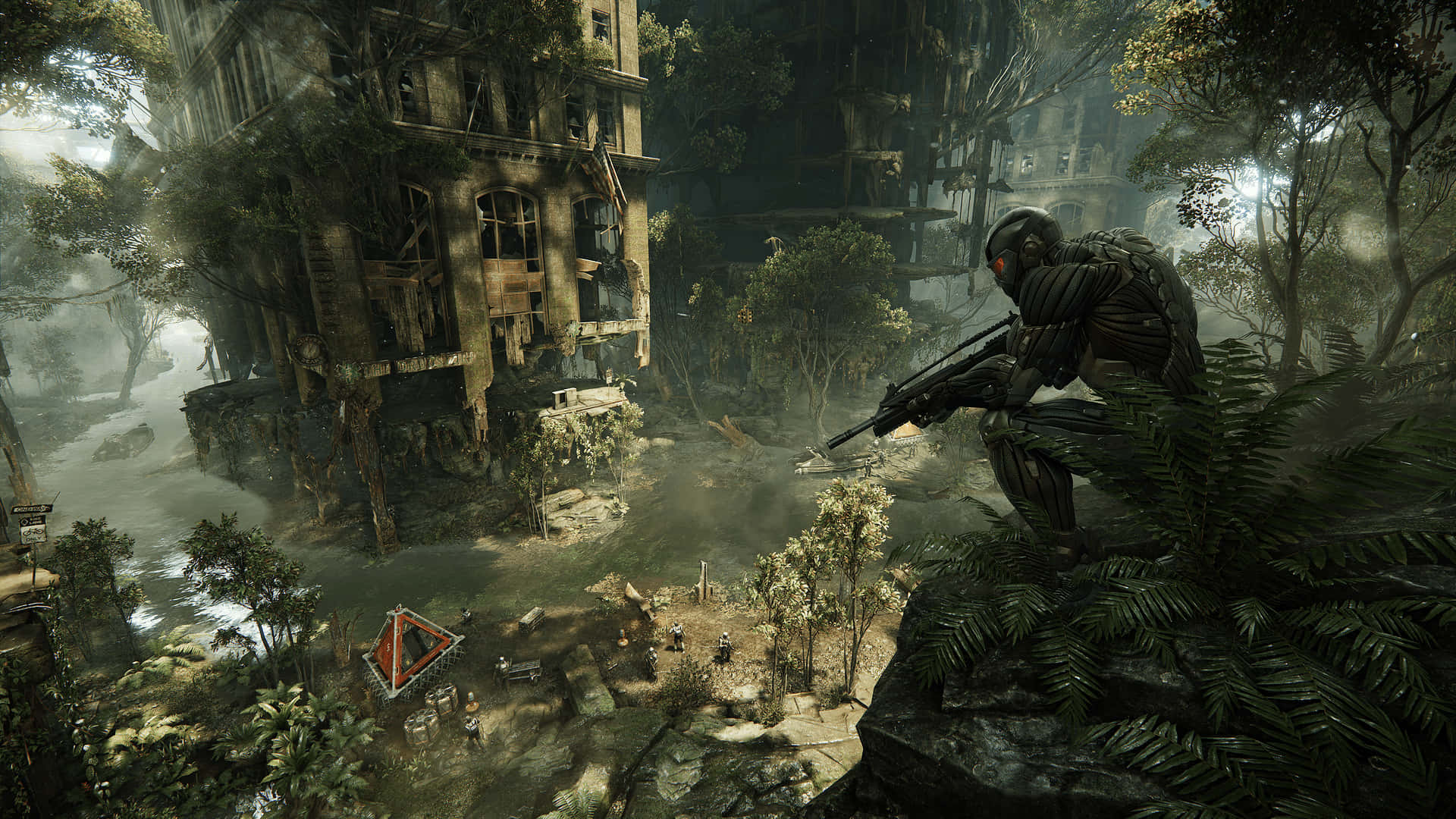 Explore The Beautiful Cityscape In Crysis 3. Background