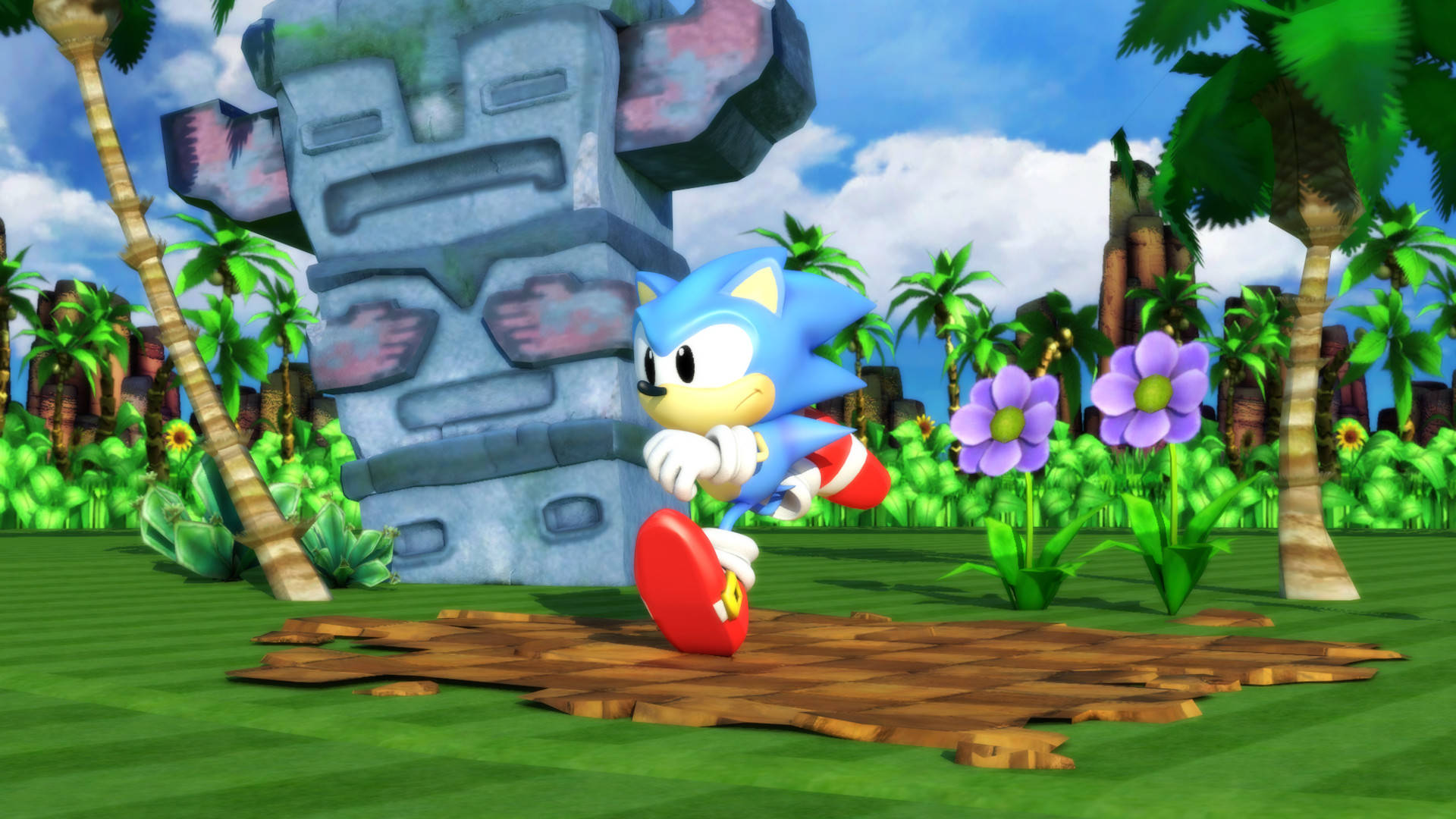 Explore The Beautiful Green Hill Zone Background