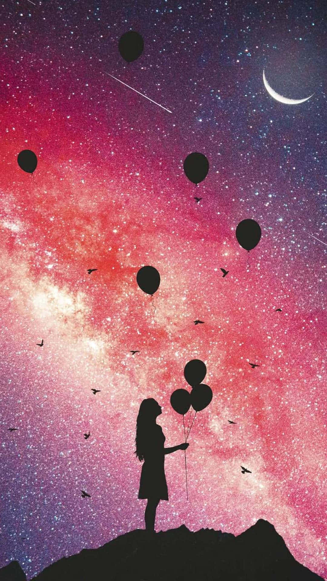 Explore The Beauty Of Kawaii Galaxy. Background