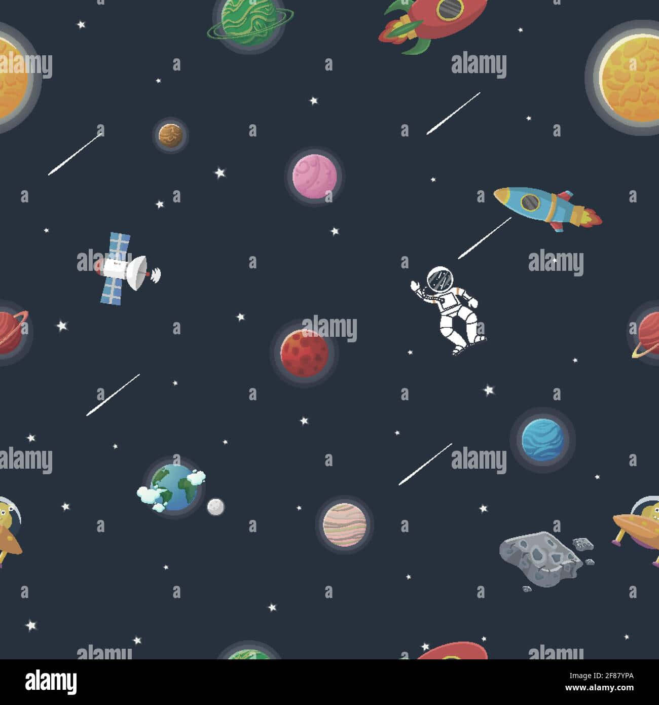 Explore The Beauty Of Space In Animated Form Background