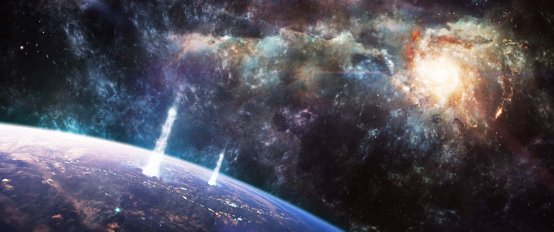 Explore The Beauty Of The Universe With This 3440x1440 Space Wallpaper Background