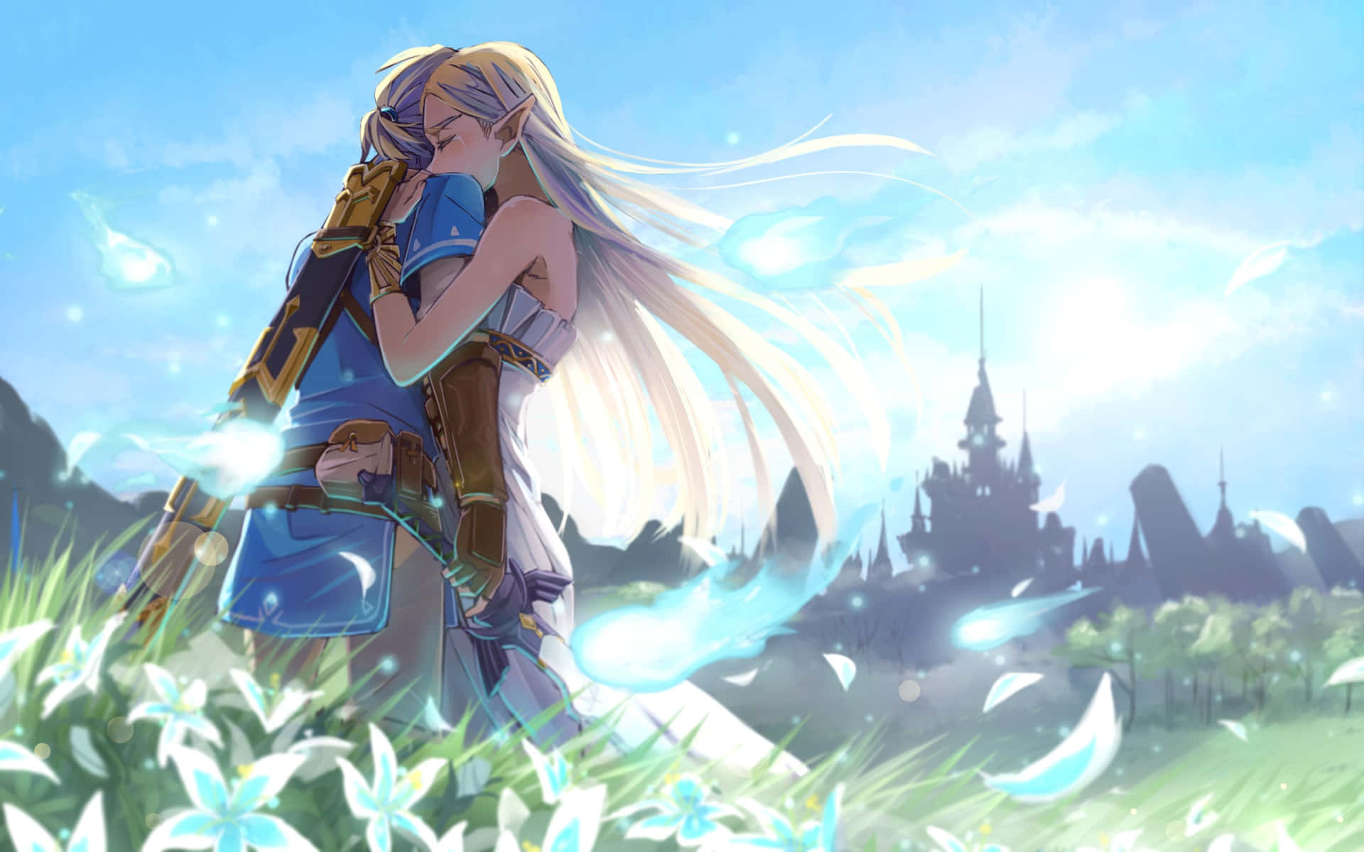 Explore The Breath Of The Wild With Link Background