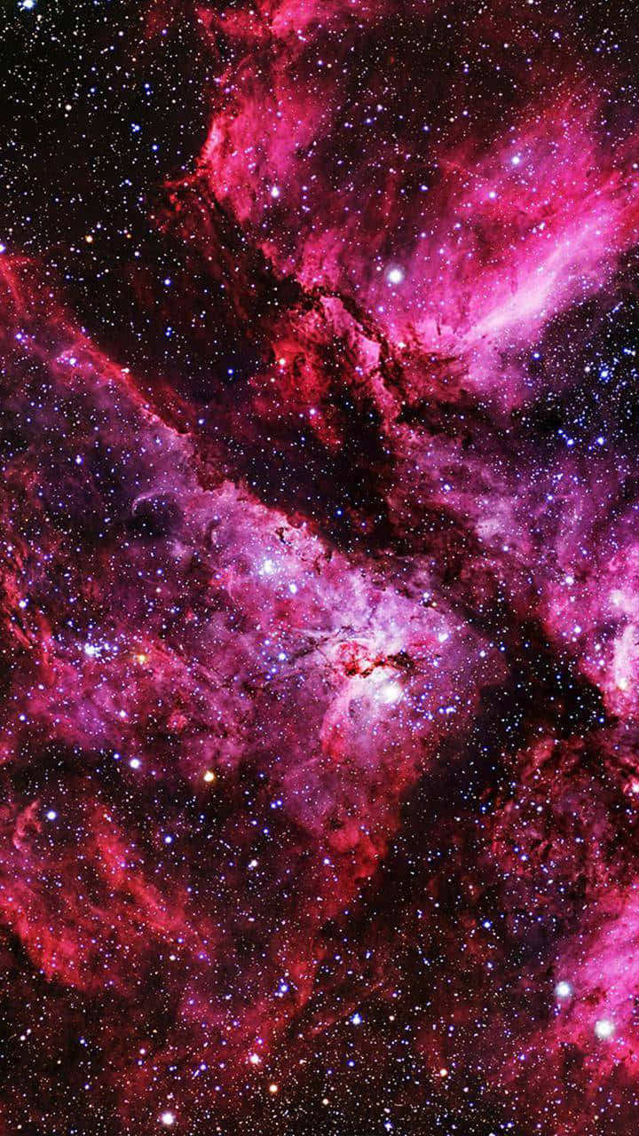 Explore The Bright Possibilities Of Pink Space Background