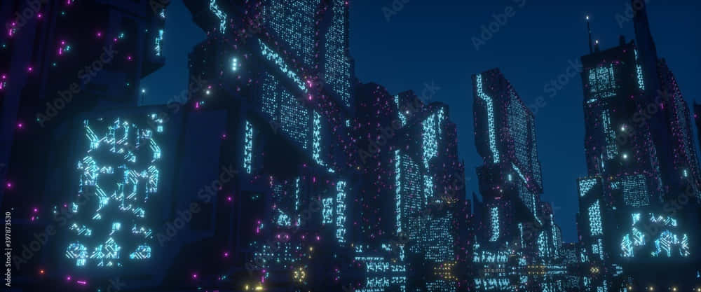 Explore The Buzzing, Dynamic Metropolis Of The Future. Background