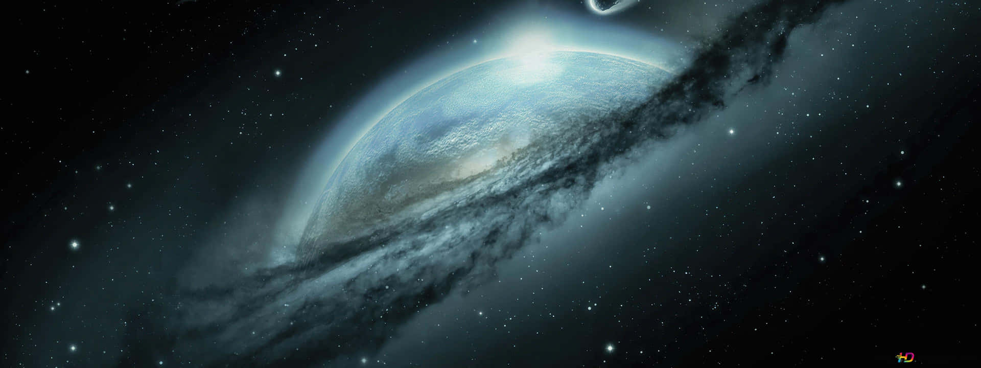 Explore The Celestial Wonders Of Galaxy Planet Background