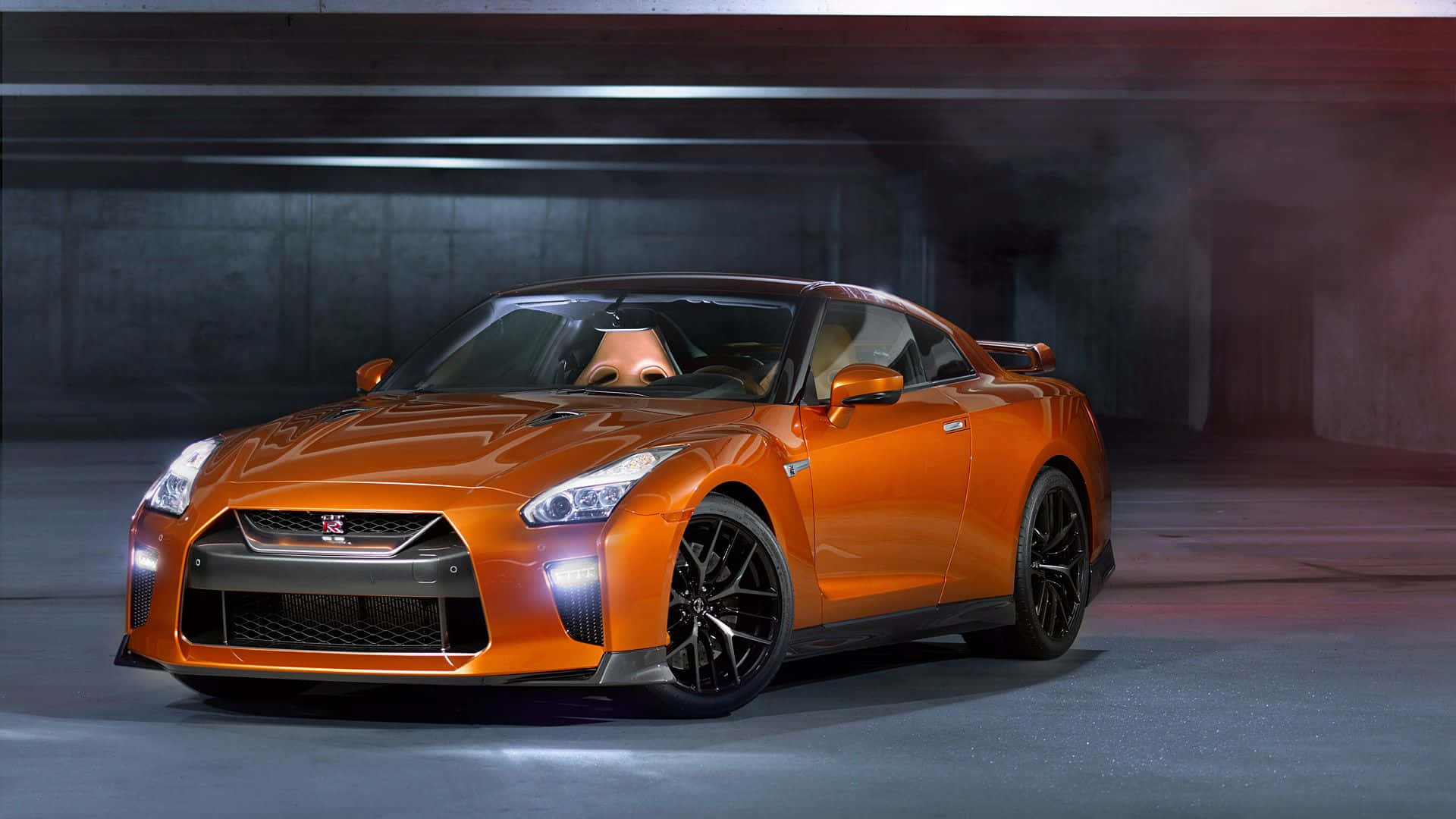 Explore The City In The Powerful Gtr R35 Background