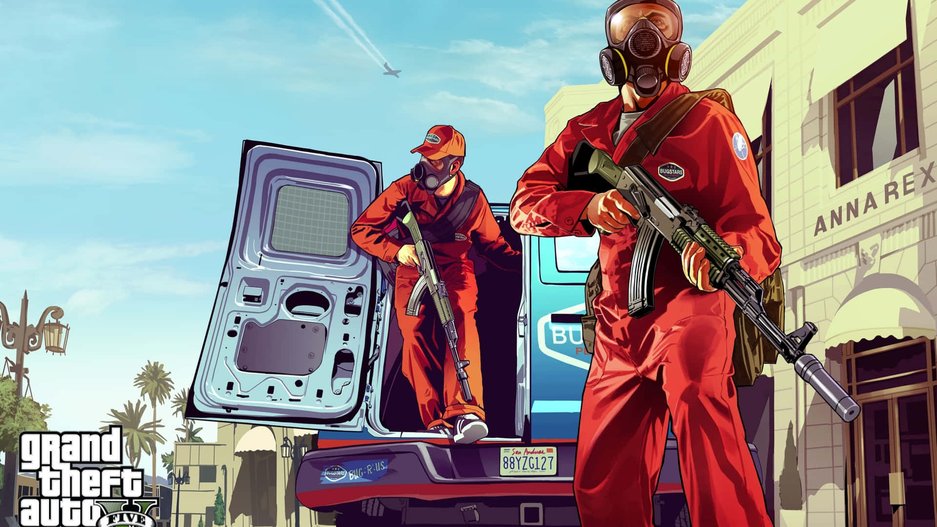 Explore The City Of Los Santos And Experience The Thrill Of Grand Theft Auto 5. Background