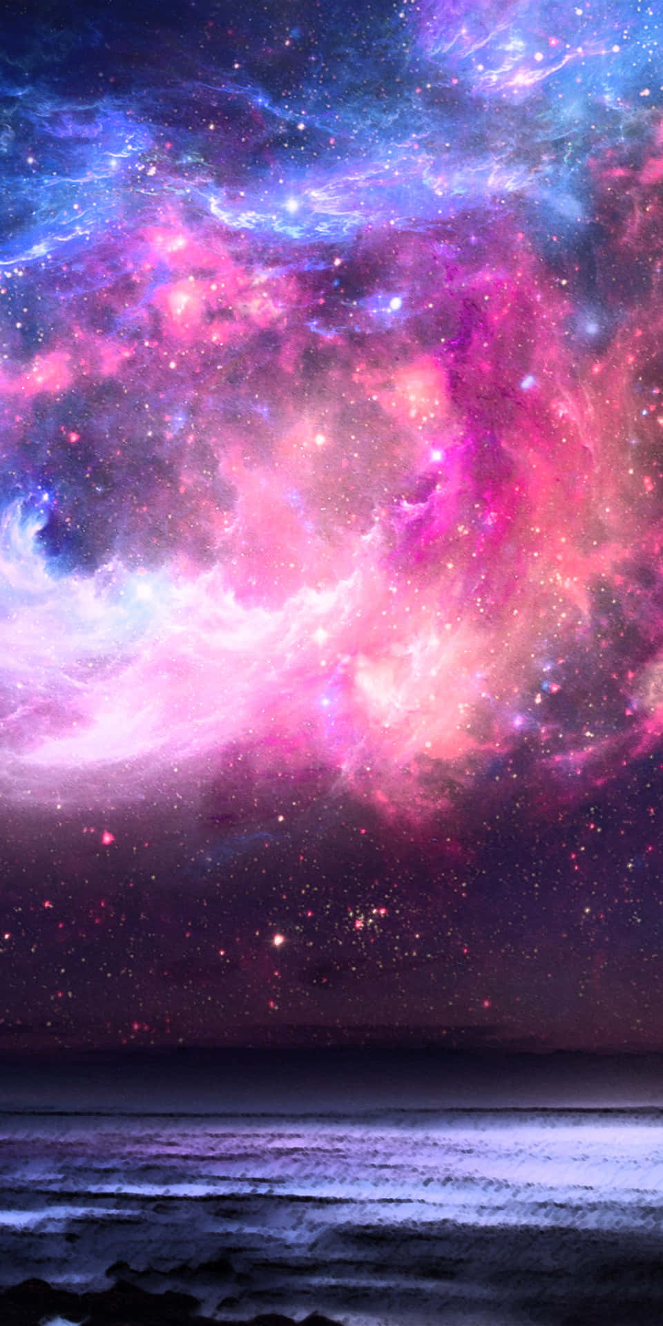 Explore The Colorful Horizons Of This Pink Space Background