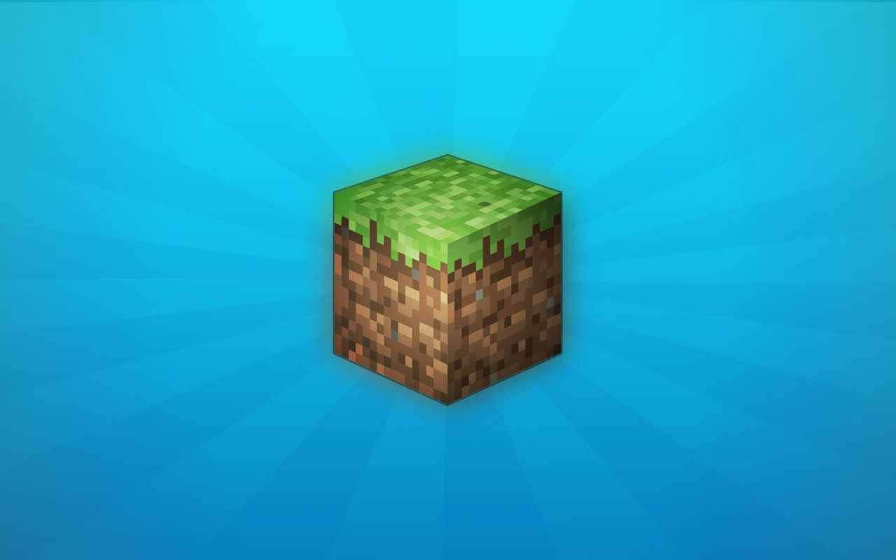 Explore The Colorful Minecraft World Background