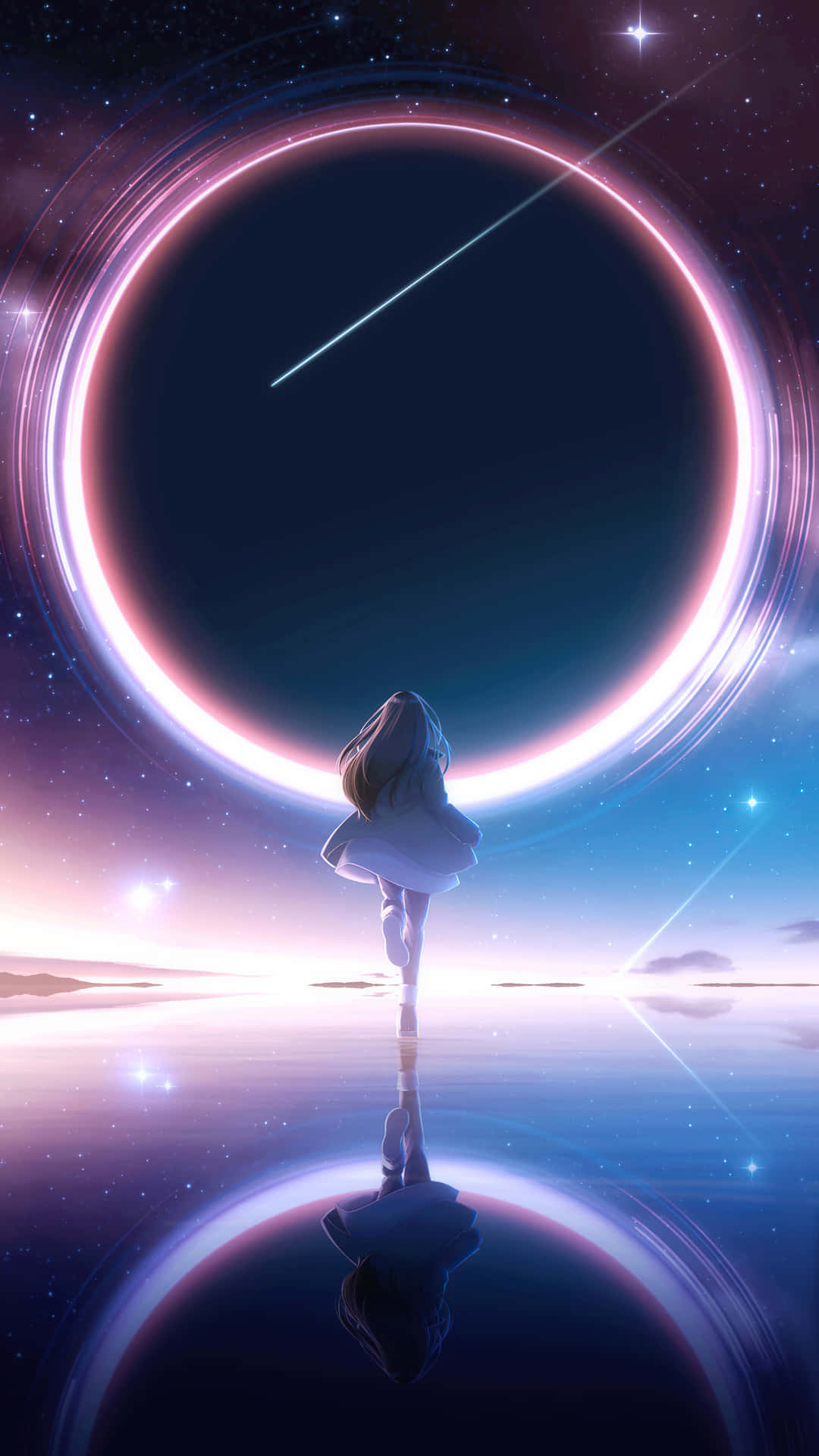 Explore The Cosmic Existence In Amazing 4k Anime Space Background