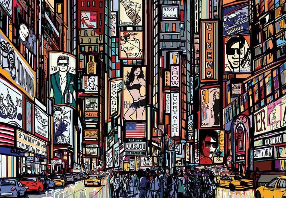 Explore The Creative And Vibrant Culture Of New York’s Art Scene Background
