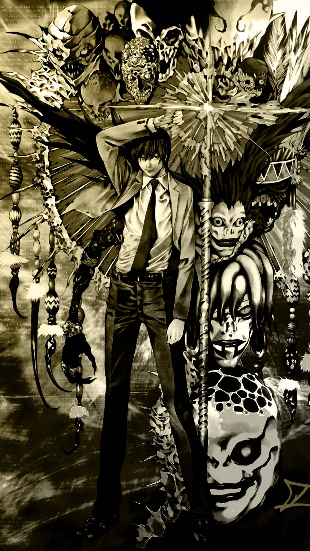 Explore The Dark And Dangerous World Of Death Note Aesthetic Background