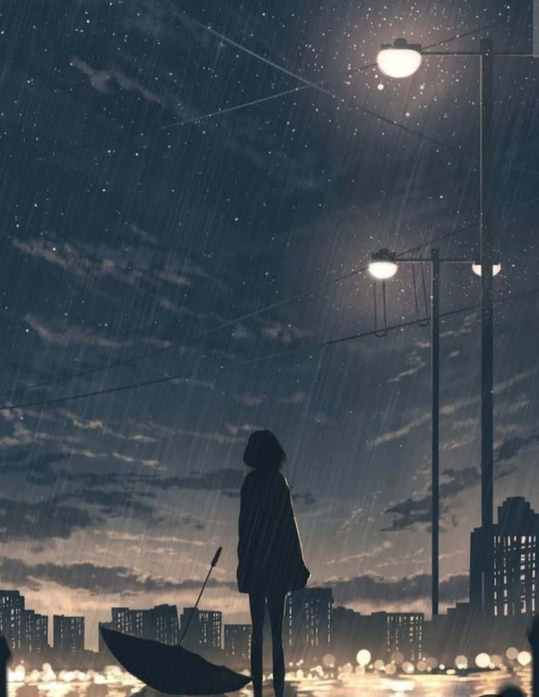 Explore The Dark Side Of Anime With This Mystical Scene Background