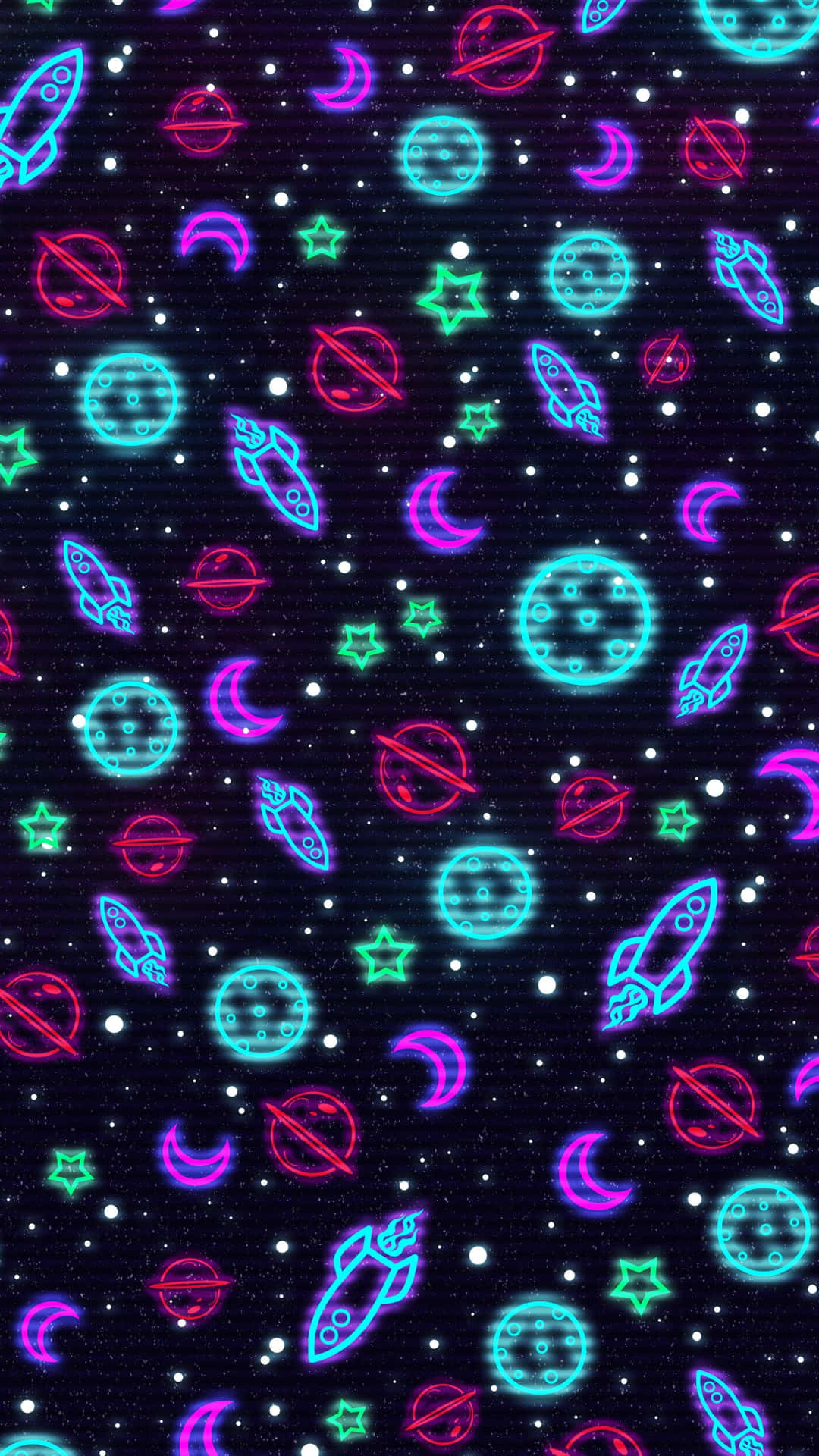 Explore The Dazzling Neon Galaxy Background