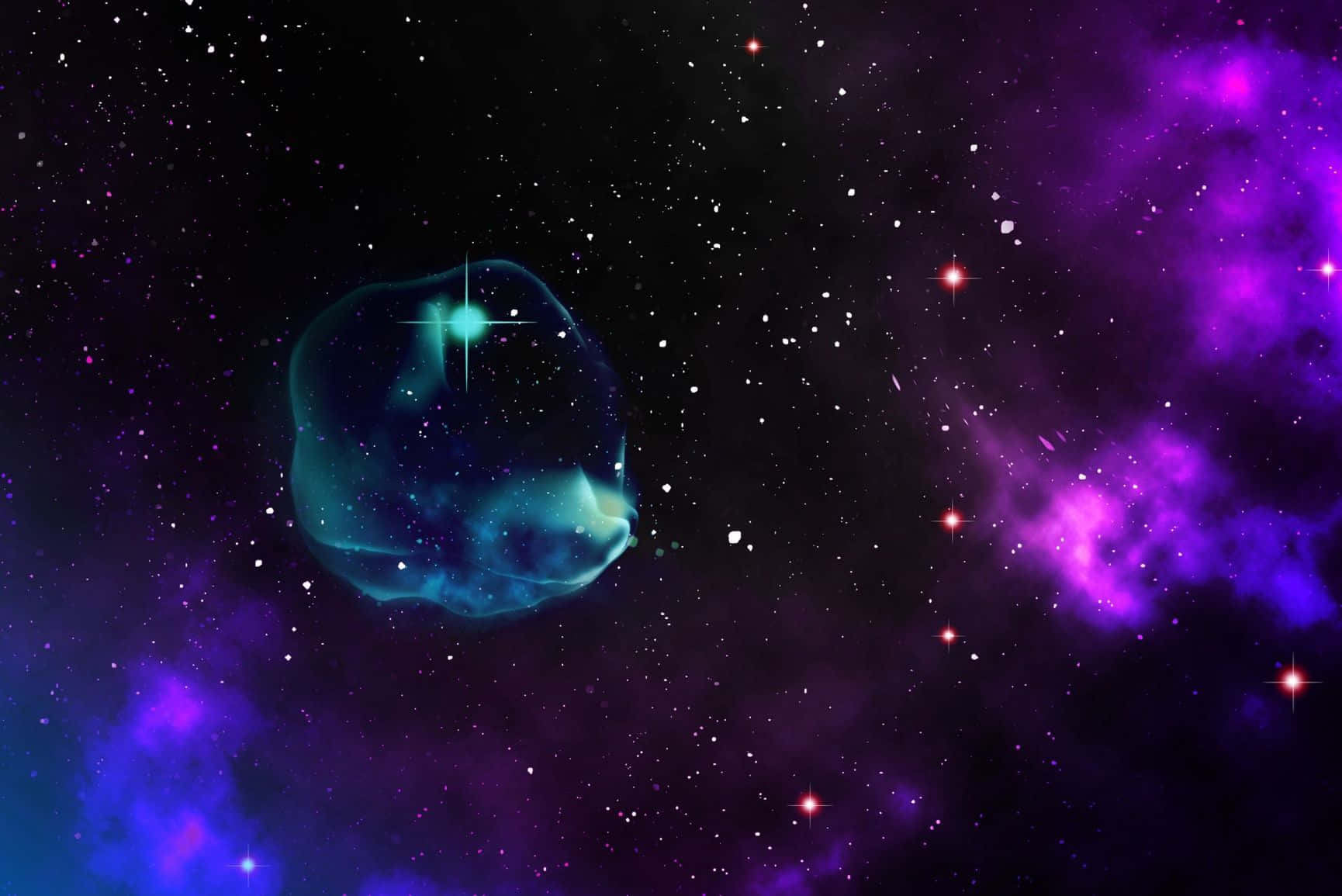 Explore The Depths Of A Vibrant Glitter Galaxy Background