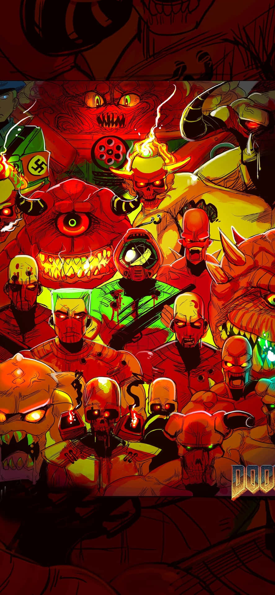 'explore The Depths Of Doom Over Your Iphone And Ipad' Background