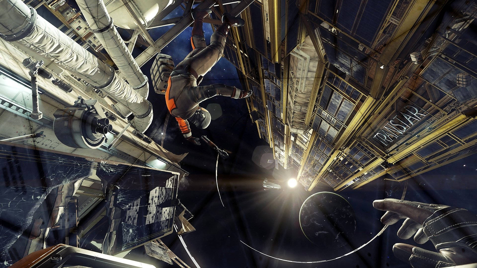 Explore The Depths Of Outer Space In Prey. Background