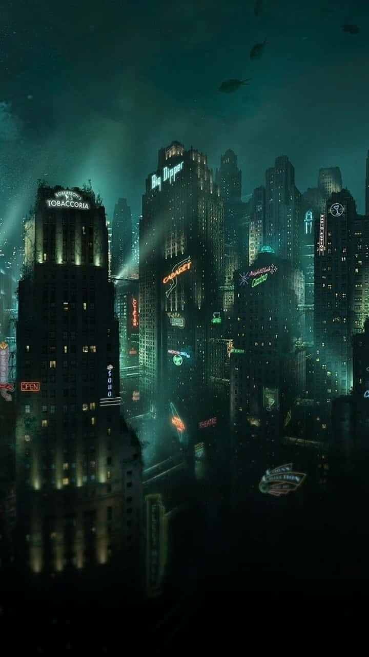 Explore The Depths Of Rapture With 4k Bioshock On Iphone Background