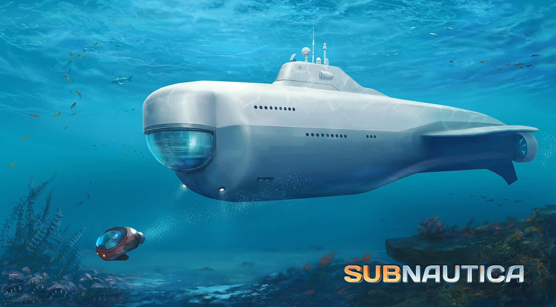 Explore The Depths Of Subnautica 4k Background