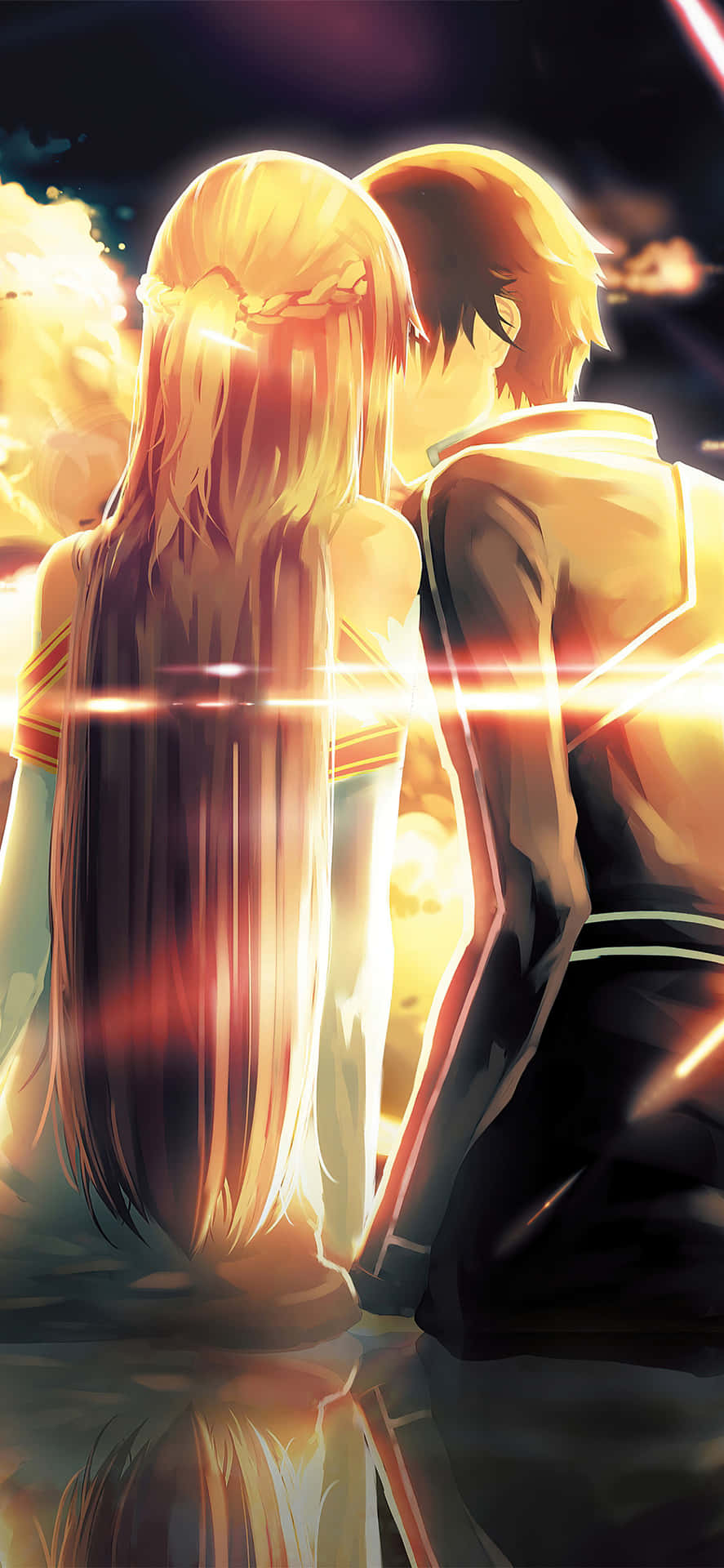 Explore The Digital Wonderland Of Sword Art Online On Your Iphone Background