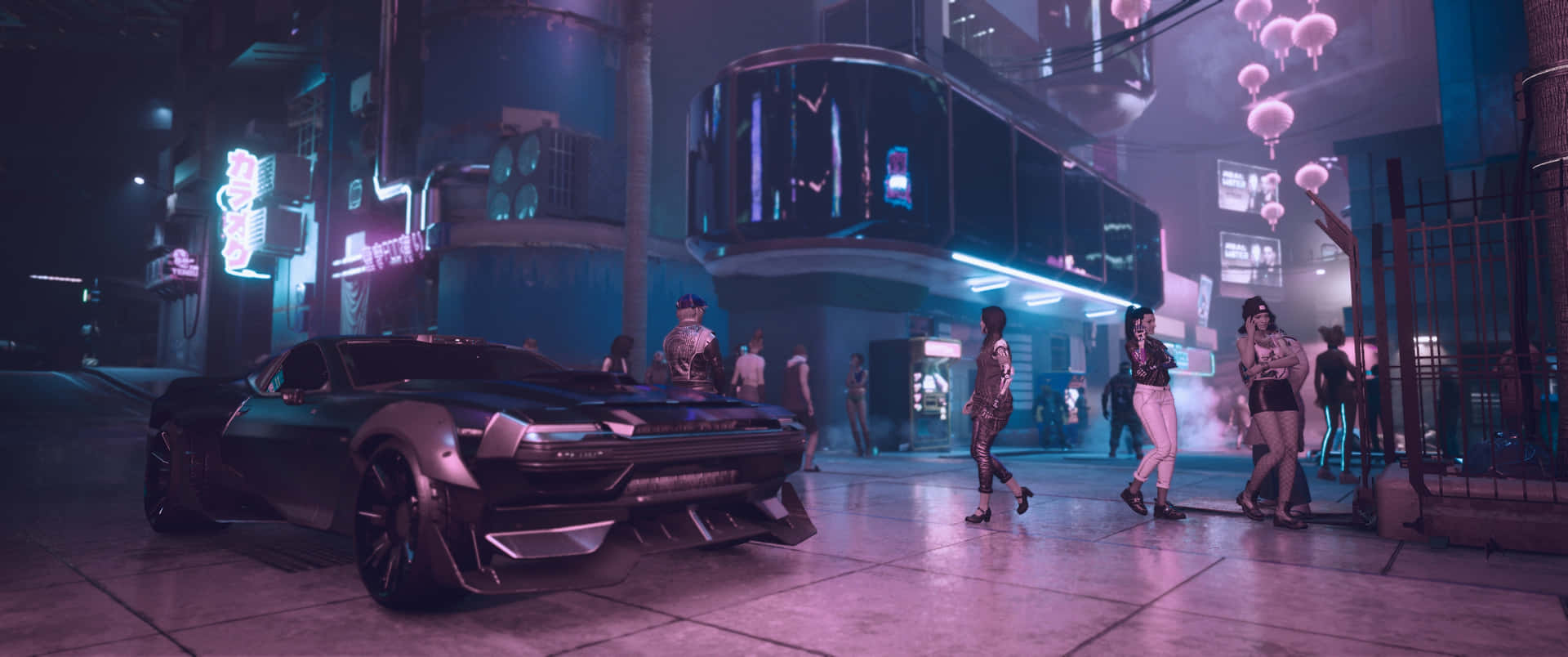 Explore The Dystopian Futurism Of Cyberpunk 3440x1440 Background