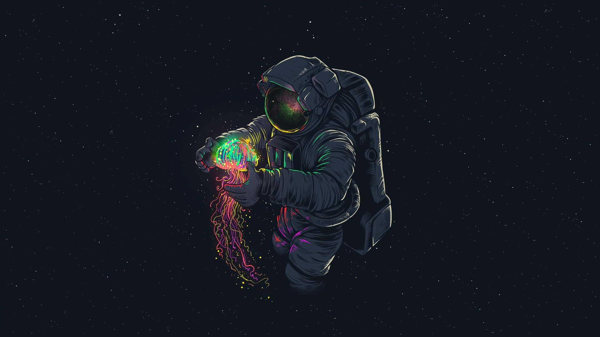 Explore The Ecstasy Of Black Space Background
