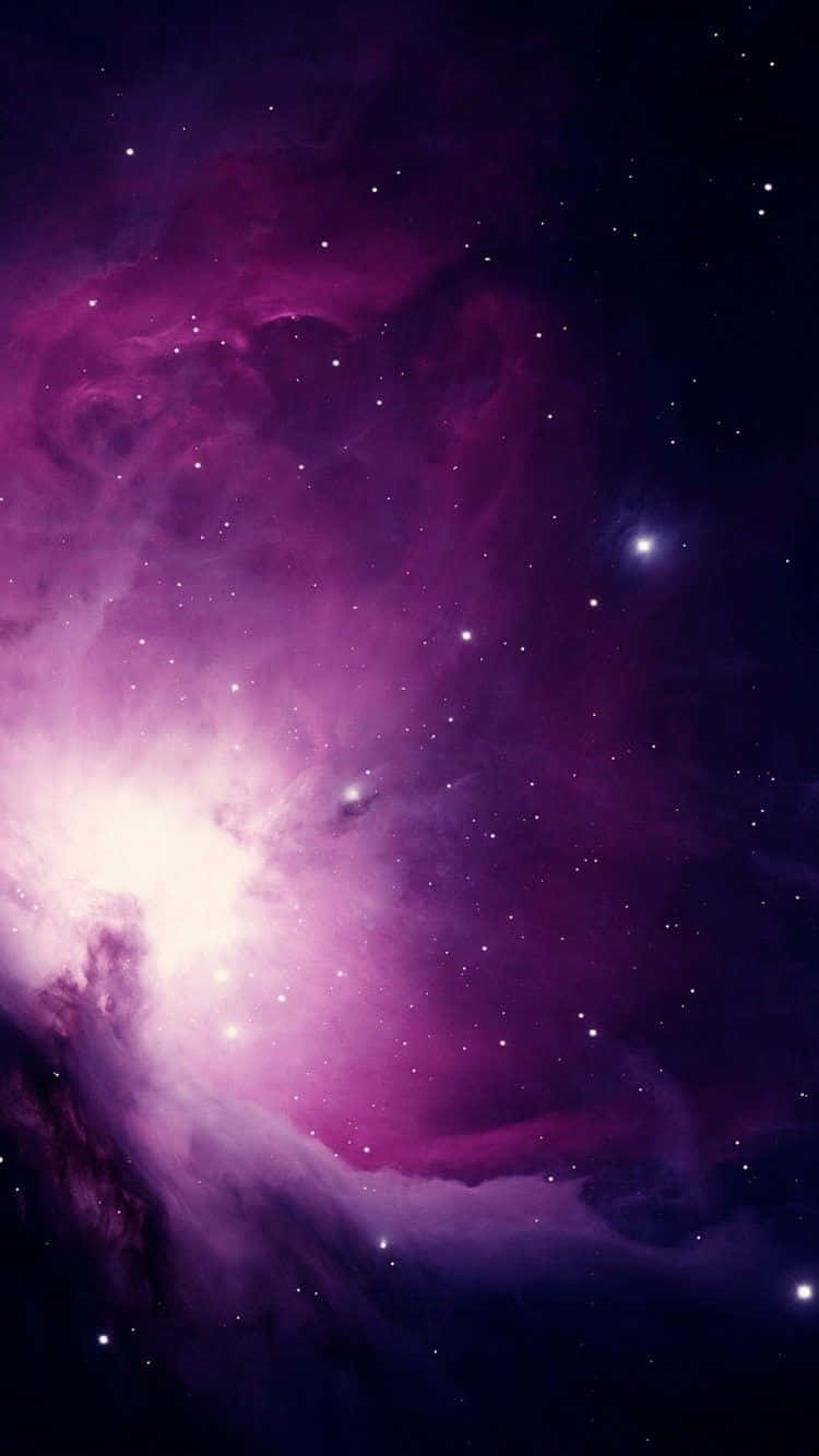 Explore The Endless Beauty Of The Night Sky With A Glimpse Of A Beautiful Galaxy Background